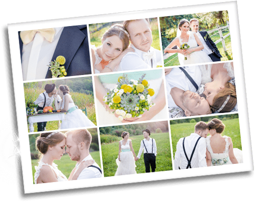 Idee collage foto su plexiglass