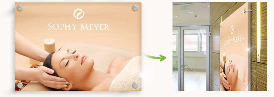 Idee insegne foto su plexiglass_spa