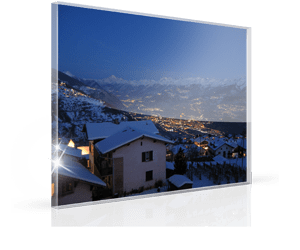 foto su plexiglass per natale 2_esempio case con neve