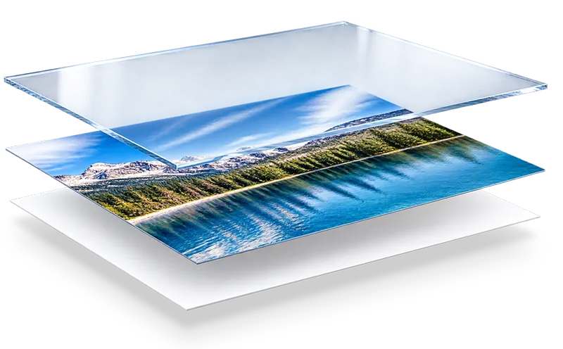 plexiglass dettagli livelli infografica